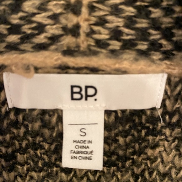 bp • Leopard Animal Print Jacquard Knit Long Open Cardigan Sweater - Picture 5 of 7